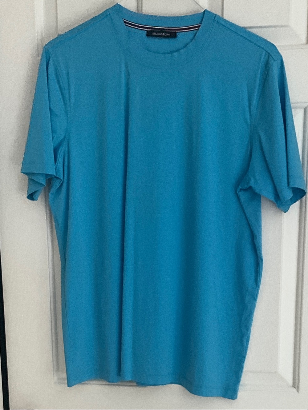 Bugatchi Short-Sleeve Crew Neck Tee in Bright Teal